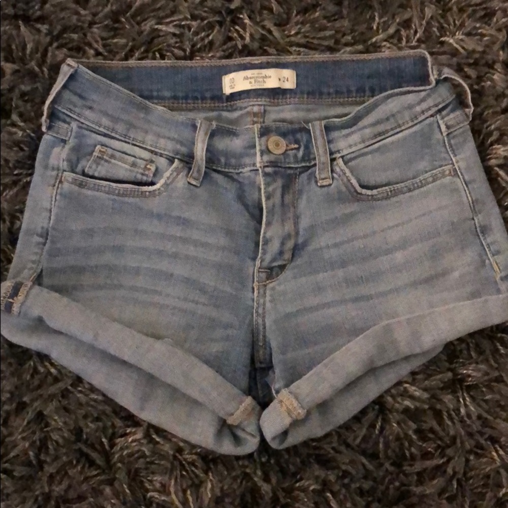 Abercrombie & Fitch Distressed Denim Shorts